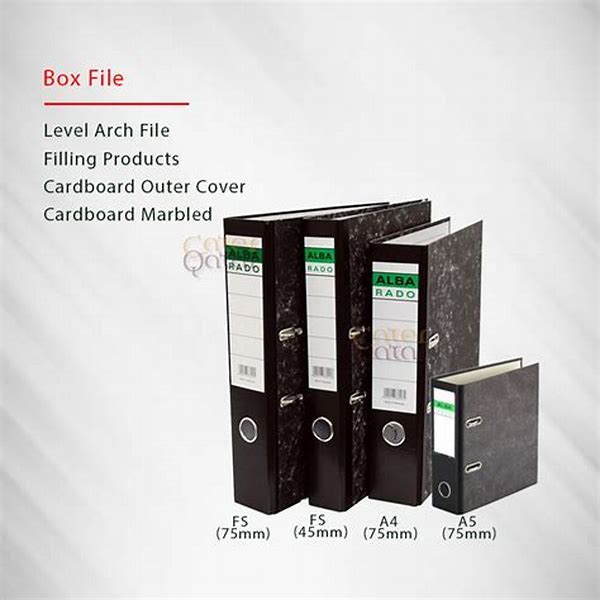 Box File Perqueen  Size 8 CM -Office Mix-Black