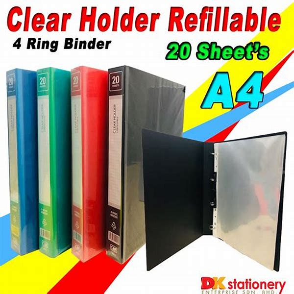Clear Holder 20 Sheets A4 Hightecno
