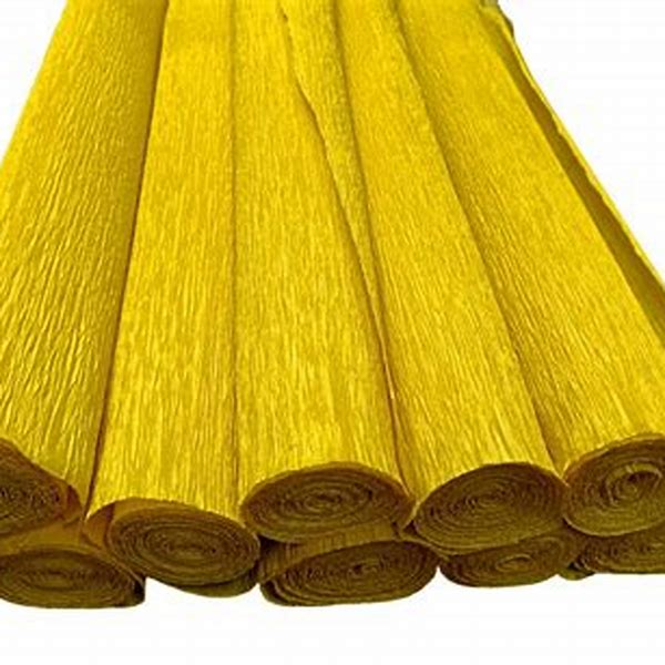 Crepe Paper Roll 50*250cm Yellow