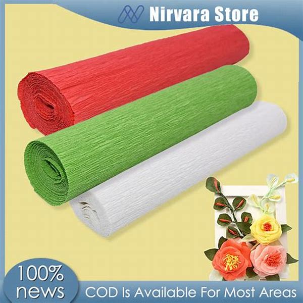Crepe Paper Roll 50*250cm Off White