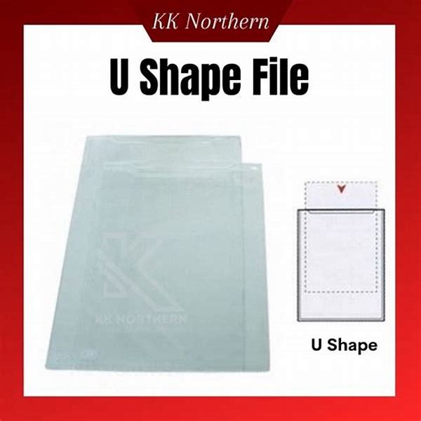 File U shape size A4 80 Micron-303A-Kanary
