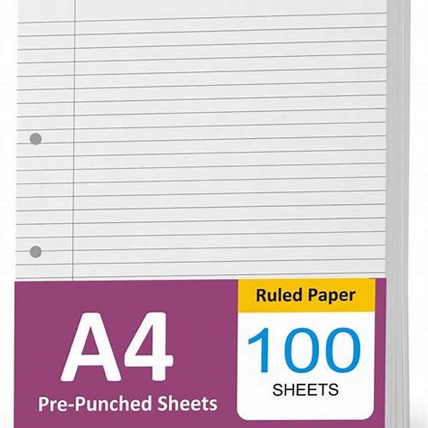 Paper Lined Size A4 100 Sheet Single Local