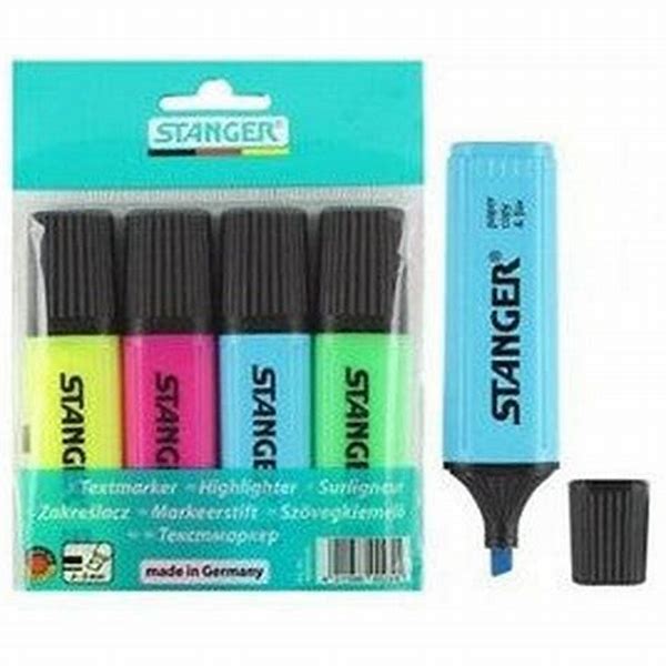 Marker Pens Set of 4 Colors For Projector OHP Stanger