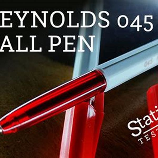 Ballpoint Pen Model 045 Size 1.0mm Red Reynoldes