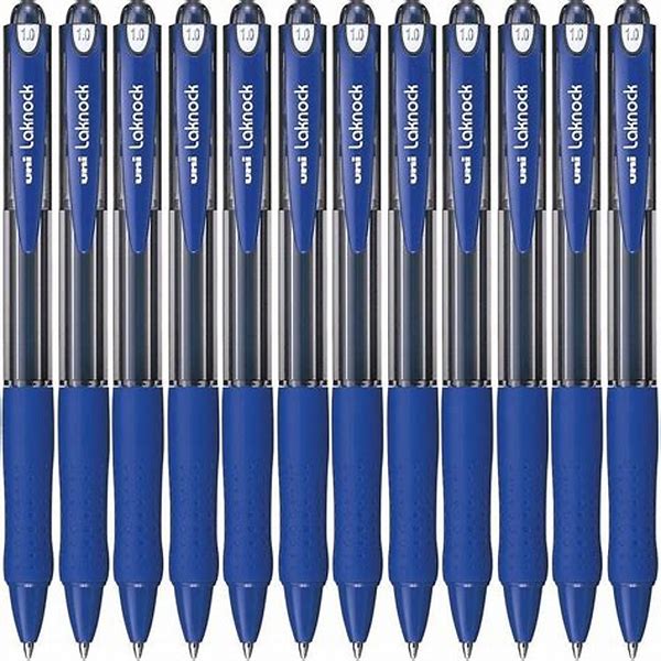 Ballpoint Pen Model SN-100 Laknock Size 1.0mm Blue Uniball