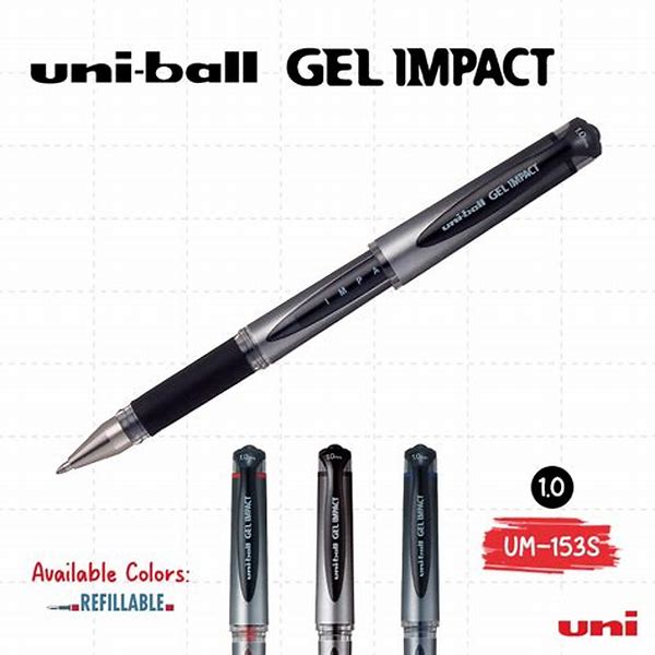 Rollerball Pen Model UM-153S IMPACT Size 1.0mm Blue Uni