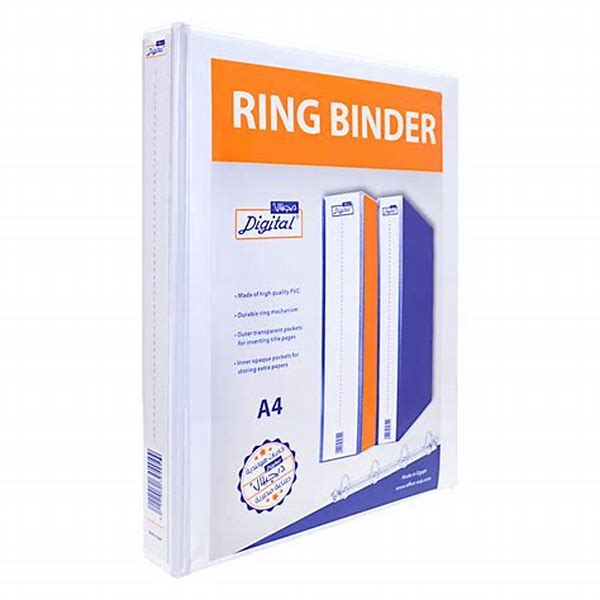 Loose Leaf  4 Ring O\D 8 CM A4  Digital