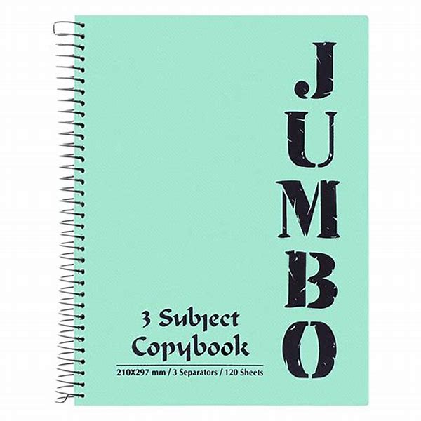 Note Book Jumbo 240 sheet A4/6 Subject Mintra