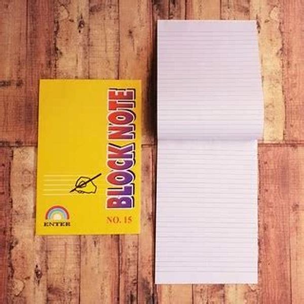 Block Note A7/5 Subject-92133-200Sheets-Mintra
