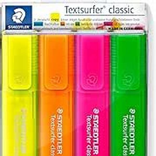 Highlighter Pens Set of 4 Colors Model 364PWP4 Staedtler