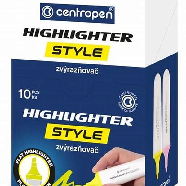 Highlighter Set4 Pens Color Centropen