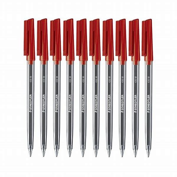 Ballpoint Pen Model 430M Size 1.0mm Red Staedtler