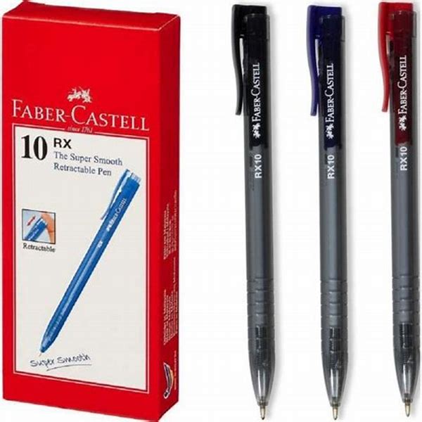 Ballpoint Pen Model RX10 Size 1.0mm Black FABER-CASTELL