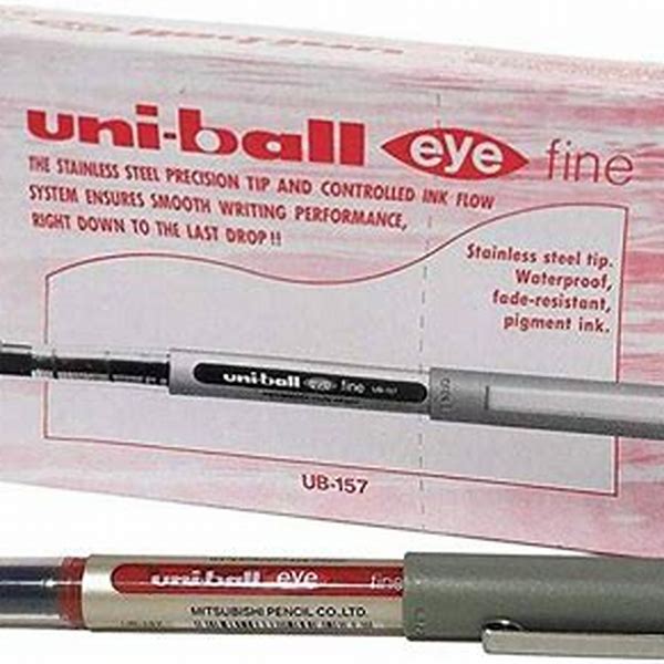 Rollerball Pen Felomaster Fine UB 103 Uniball-Red