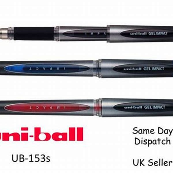Rollerball Pen Model UM-153S IMPACT Size 1.0mm Red Uni