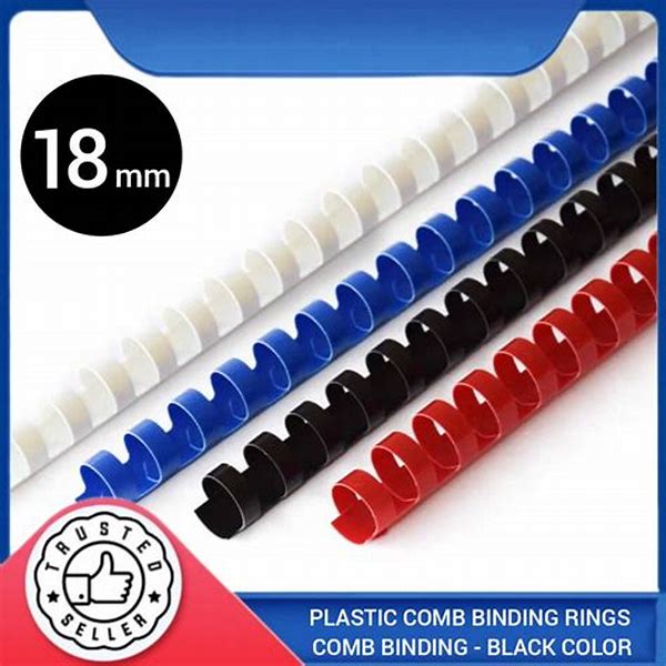 Binding Comb Plastic A4 Size 18mm Assorted