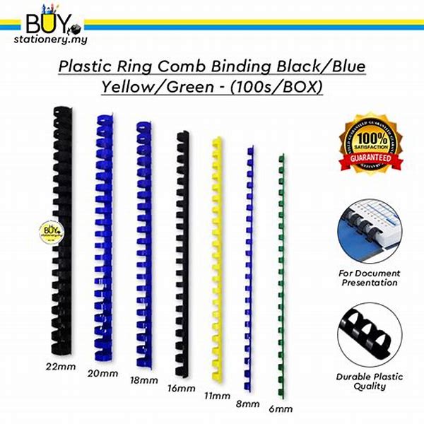 Binding Comb Plastic A4 Size 19mm Assorted