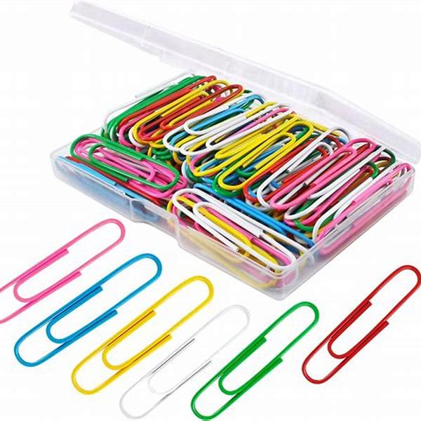 Paper Clips Colors 33 mm 50 Pcs Generic