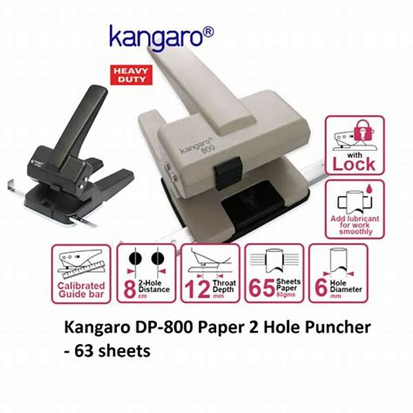 Puncher Heavy Duty 2 hole Model DP-800 60 Paper Kangaro