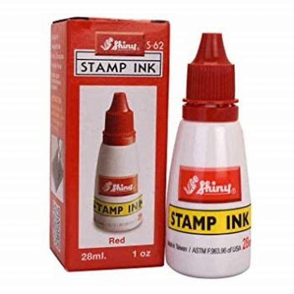 Stamp Ink Bottel 30ml Red Flower