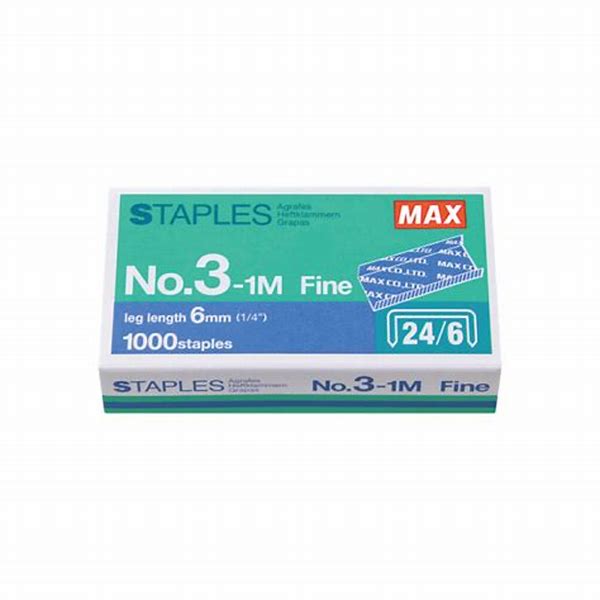 Staples , Size 24/6 , Matel ,Nouvs