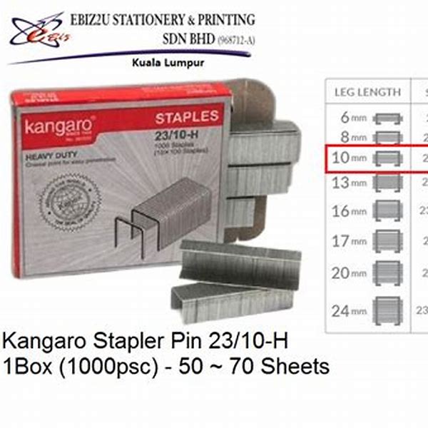Staples Heavy Duty Size 23/15 Silver Kangaro