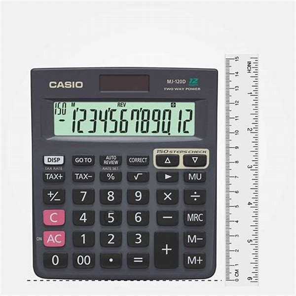 Calculater Model MJ-120D Plus-BK Casio