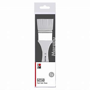 Brush Paint Gesso No.A6085N Set Of 3 Brush Size (2=33 mm / 4=50 mm / 6=65 mm) N6085عاج