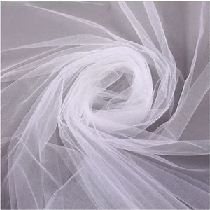 Office Mix Fabric Tulle 1M White