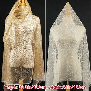 Office Mix Fabric Tulle 1M Gold