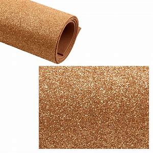 Office Mix Foam Glitter 50x70 Dark Brown