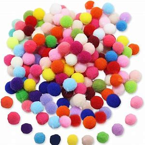 [C-AR628050] Colors Pom Pom Balls - Pack 100 - Small