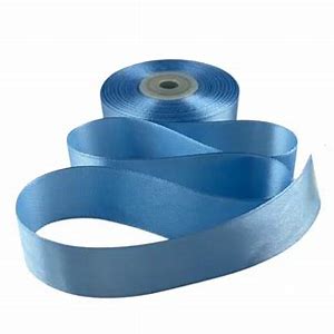 Office Mix Satin Ribbon Roll 1 cm Blue