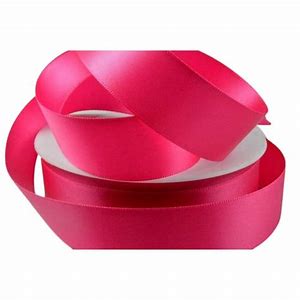 Office Mix Satin Ribbon Roll 1 cm Fuchsia