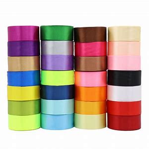 Office Mix Satin Ribbon Roll 4 cm White
