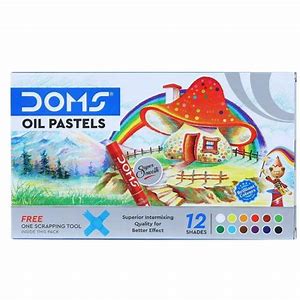 Doms Oil Pastel Color Set 12 - 7908 - Short