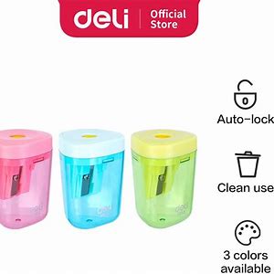 Deli Pencil Wooden 8 Color Kids Jumbo - C135 - 8 +Sharpner
