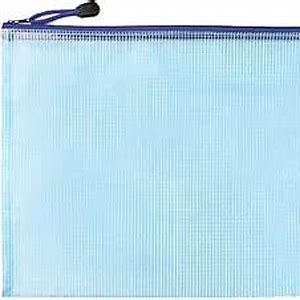 Blue File Zip Fabric - B4