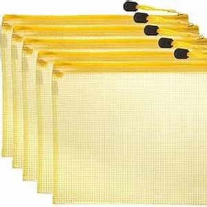 [F-FZ136050] Yellow File Zip Fabric - B4