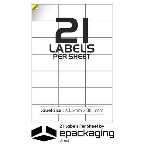 Vertex Label Laser Size A4 - / 21