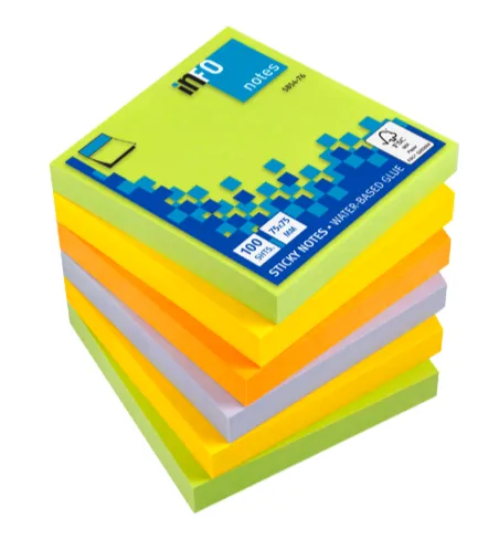 [A-PO105080] Info Post It Colors 3 x 3 - 5854 - 80