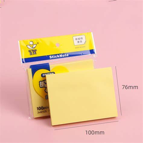 Ever Green Sticky Note Yellow Size 3 x 3 - 76 x 76mm - 100sheet