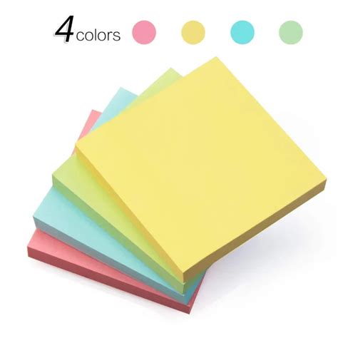[A-PO408050] Ever Green Sticky Note5 Color Size 3 x 3 - 76 x 76mm - 100sheet