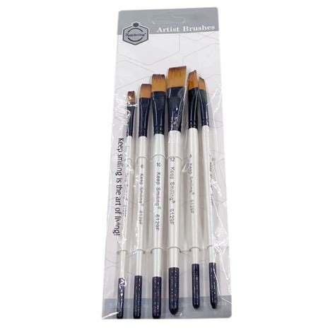 Brush Artist Size 4 Flat Keep Smiling