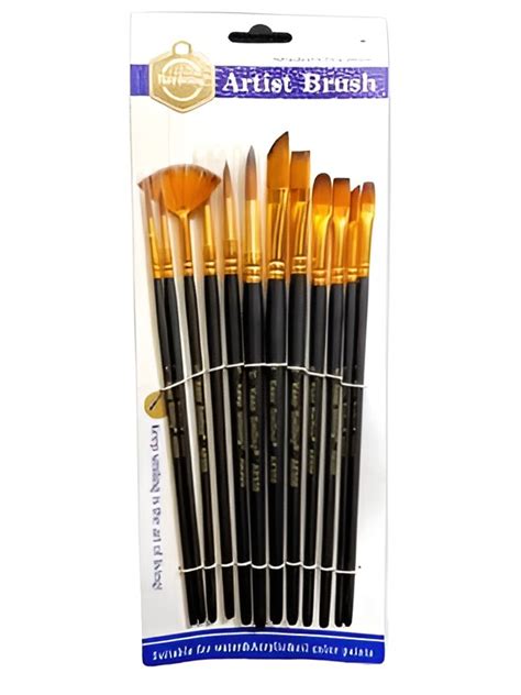 Brush Artist A6060R Set of 12 Pcs Round Keep Smiling