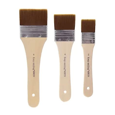 Brush Paint Gesso No.a6085n Set of 3 Brush Size (2=33mm / 4=50mm / 6=65mm) N6085عاج
