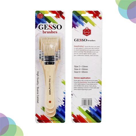 [C-AB206050] Brush Paint Gesso No.a6085n Brush Size (6=33mm ) N6085عاج