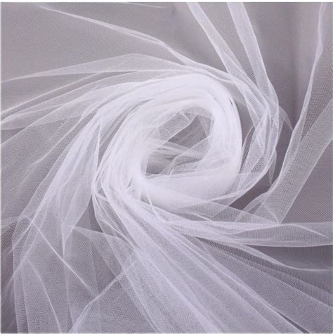 Office Mix Fabric Tulle 1m White