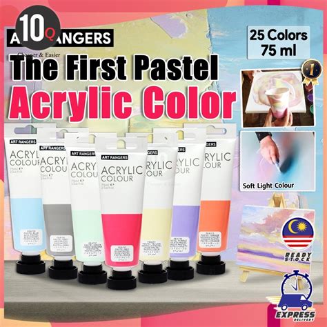 Art Colors Acrylic No.fea75t 75 ml White FEA738 Art Rangers