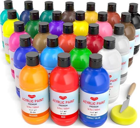 Colors Acrylic Paint No.fea500 500 ml Brown